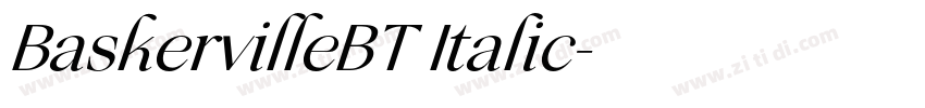 BaskervilleBT Italic字体转换